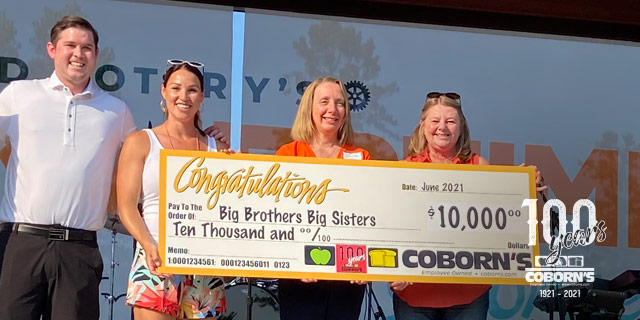 $10,000 donation to Big Brothers Big Sisters of Central Minnesota