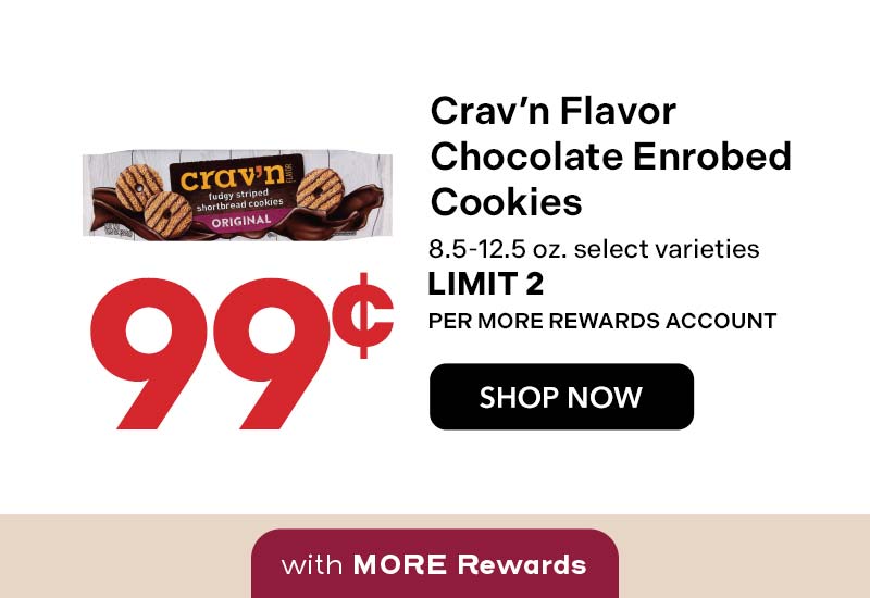 Crav’n Flavor Chocolate Enrobed Cookies