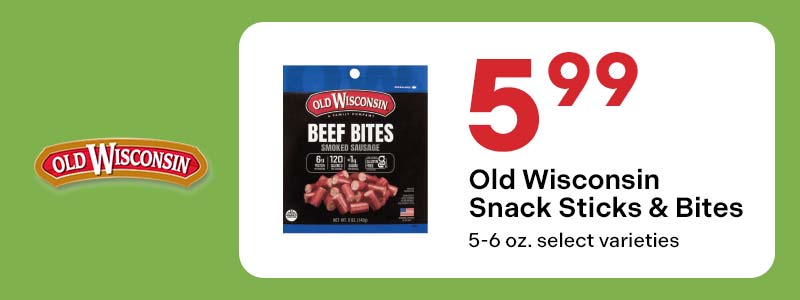 Old Wisconsin Snack Sticks & Bites