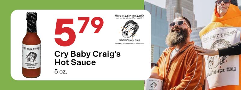 Cry Baby Craig’s Hot Sauce