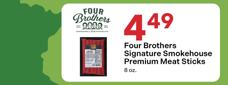 Four Brothers Signature Smokehouse Premium Meat Sticks