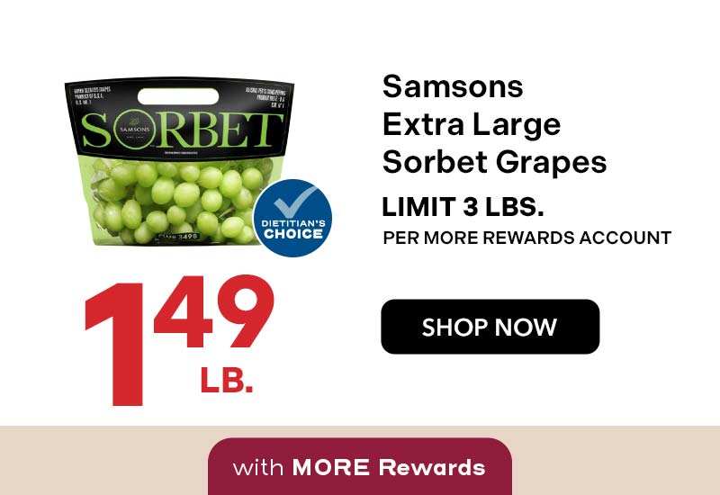 Samsons Extra Large Sorbet Grapes