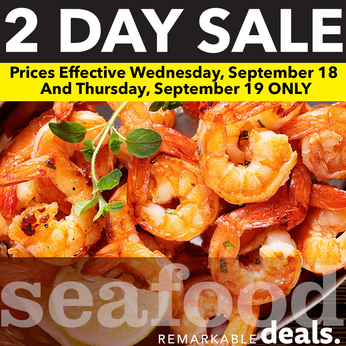 Seafood 2 Day Sale