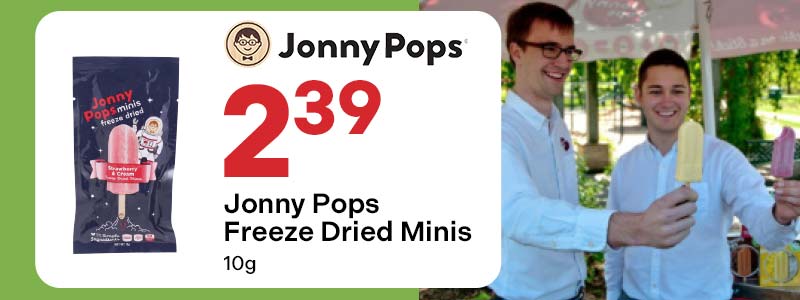 Jonny Pops Freeze Dried Minis