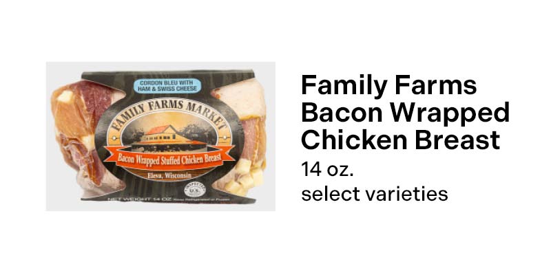 Family Farms Bacon Wrapped Chicken Breast