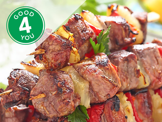 Tropical Grilled Sirloin Kabobs