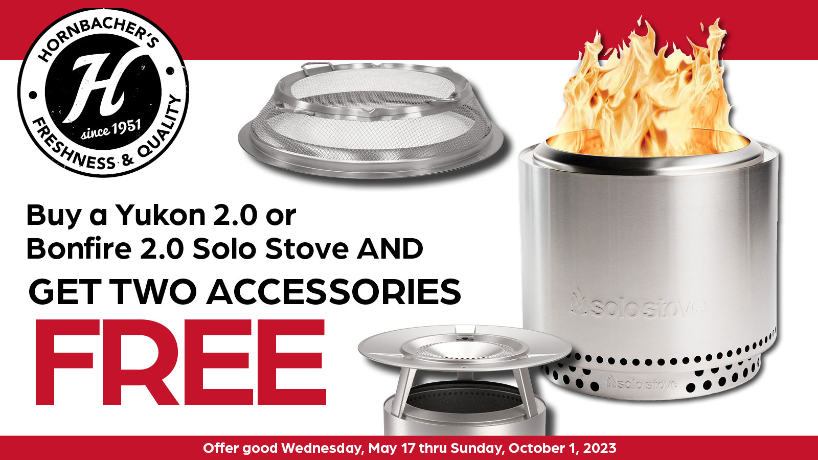 Buy a Yukon 2.0 or Bonfire 2.0 Solo Stove and Get 2 Accessories Free